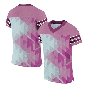 Dernier uniforme sportif personnalisable de football américain pour hommes, maillot respirant avec nom et numéro de l'équipe imprimés - Product Image 2