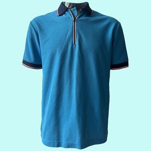 Venta al por mayor superventas calidad premium nueva llegada ropa de hombre polos de algodón de talla grande último diseño camisas de media cremallera - Product Image 1