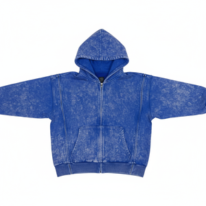 Nouveau style, meilleur matériau, sweat à capuche zippé avec deux panneaux, délavé à l'acide, prix bas, fabricant de premier plan, sweats à capuche personnalisés pour hommes - Product Image 3