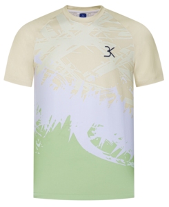 Prix usine t-shirt pour hommes pour le Football tissu évacuant l'humidité hommes t-shirt dynamique abstrait impression vêtements hommes Vietnam usine - Product Image 4