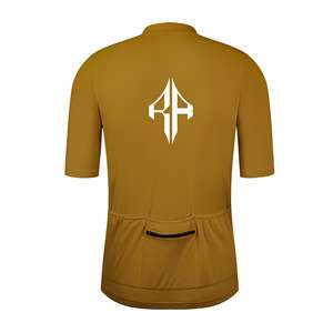 Precio barato Color sólido Media cremallera Camisetas de ciclismo en blanco 100% Material de poliéster Premium Logotipo personalizado de alta calidad para hombres - Product Image 2