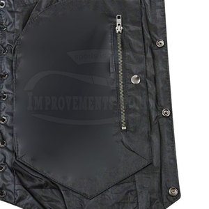 Vêtements de course sans manches Gilet de moto en cuir pour hommes Bonne qualité Gilet de moto en cuir pour hommes Offre Spéciale - Product Image 6