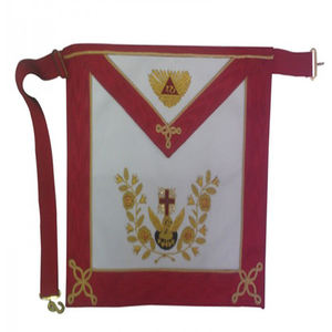 Juego de Delantales de Cuero de Cordero de Alta Calidad, Personalizables, Marca ZIWA, para Masón Provinciales del Arco Real, con Excelente Acabado - Product Image 2