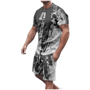 2025 Último diseño de fábrica al por mayor logotipo personalizado Polos para hombre Camiseta informal de manga corta Conjunto Doble - Product Image 5