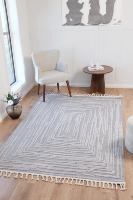 Tapis Goldenmoon élégants, grands tapis de salon, ensemble de tapis personnalisables, polyester écologique, motif puzzle, utilisation hôtelière, Qui 33