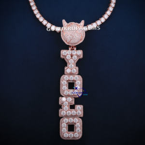 Nueva llegada Iced Out Diamond 4 MM Cadena DE TENIS 14KT Oro Rosa sólido Lab Grown Diamond IGI Certified - Product Image 4