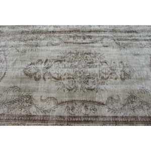 Tapis turc vintage 4,4x7,2 pi (134x218 cm), tapis en laine grise - Product Image 5