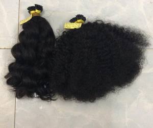 Extensiones de cabello Remy camboyano súper doble dibujado ITip queratina preadherida ondulado y recto teje 100g todos los colores - Product Image 2