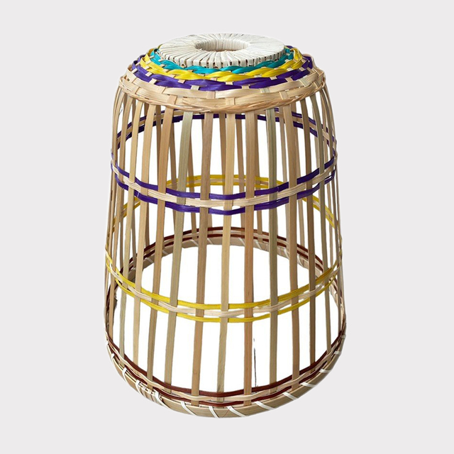 Asian-Style Indoor Chandelier Pendant Light Unique Home Living Room Decor Rattan Lamp Shade Cover Bamboo Wicker made in Vietnam