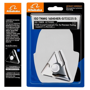 ISO TNMG 160404ER-SIT9325 D. 3.81mm MT-CVD Inserto de Torneado Indexable con Recubrimiento, Paquete de 10 para Herramientas de Precisión - Product Image 2