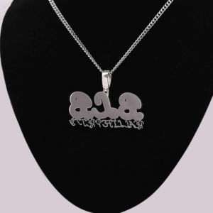 Colgante de Plata de Ley 925 Personalizado con Moissanita, Hecho a Mano, con Nombre Brillante en Estilo BLB, Joyería Corporal Hip Hop para Fiestas y Regalos - Product Image 6