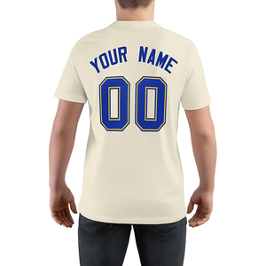 Camisetas de algodón 100% antipilling para hombre, Camiseta de algodón con cuello redondo, Camiseta ajustada con hombros caídos, camiseta ligera de secado rápido con cuello redondo - Product Image 2