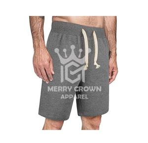 กางเกงขาสั้นซับเหงื่อสำหรับผู้ชายกางเกงขาสั้นผ้าฟลีซย้อมสีล้วนแบบลำลองสำหรับฤดูร้อน2025ปรับแต่งได้ - Product Image 1