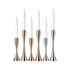 Portavelas de pie de Metal recubierto de oro de lujo para bodas fiestas navideñas y decoraciones de cumpleaños - Product Image 2