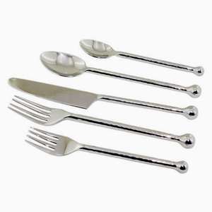 Ensemble de couverts écologiques en acier inoxydable de 3 pièces élégant ton argent or poli poignées lavables au lave-vaisselle pour les restaurants - Product Image 3