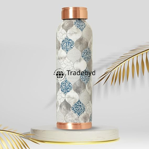 Elegant Wide <b>Copper</b> <b>Bottle</b> for Home Decor and Healthy Living by Tradebyd - Product Image 5