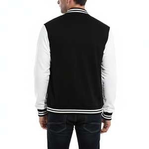 Chaqueta universitaria con logotipo personalizado, 100% Lana, a prueba de viento, cuello redondo, unisex, béisbol universitario, chaqueta con letras - Product Image 2