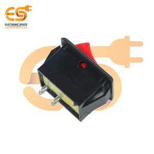 "6A 250V AC Glass Epoxy SPST PCB Back Rocker Switch Color Rojo 2 Pin" - Product Image 3
