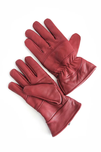Gants de moto en cuir d'agneau italien pour homme, confortables, décontractés, sportifs, pour l'extérieur, les voyages, doublés en polaire - Product Image 4
