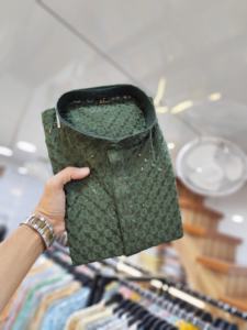 ผ้าเรียนผ้าไหมงานปักลายรูปไก่แบบทางการสไตล์ผ้าไหมแห้งเร็วสำหรับผู้ชาย Kurta/Payjama สำหรับงานปาร์ตี้ในบางครั้งปากีสถานอินเดีย - Product Image 2