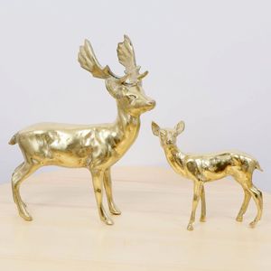 Sculpture décorative en laiton de figure animale pour le salon idéal pour les maisons de luxe et le décor traditionnel de célébration - Product Image 2