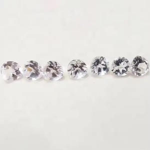 อัญมณีสีขาวโทแพซเจียระไนทรงหลวมรูปหัวใจขนาด6มม. ได้รับการรับรองคุณภาพสูงสำหรับเครื่องประดับ - Product Image 3