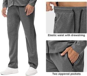 <b>Men</b> Casual Tracksuit, OEM Service 2 Piece Zip Top Light Weight Tracksuit Customized Designs tracksuit, 100% cotton - Product Image 4