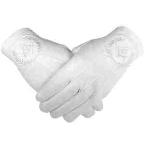 Guantes de algodón 100% de alta calidad con logotipo cuadrado bordado a mano - Product Image 5