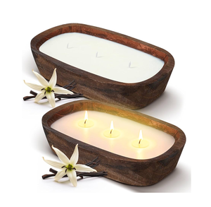 Bougeoir à pâte de bois personnalisé nouvellement artisanal fournisseur d'usine bol à pâte en bois artisanal rustique meilleur prix - Product Image 1