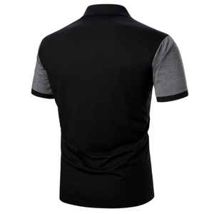 เสื้อโปโลสำหรับผู้ชายสินค้าผลิตตามสั่งแบบพรีเมี่ยมใส่สบายลายสีพื้น - Product Image 3