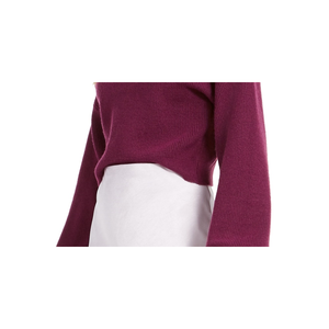 Lucy Paris Cardigan Corto da Donna con Collo Alto Viola Taglia M Traspirante Stile Y2K Premium con Applicazioni a Fiocco per l'Autunno - Product Image 3