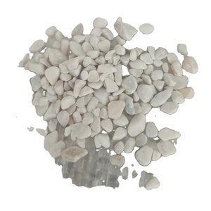 Cream <b>White</b> Natural Stone Pebble Cobble Egg Stone in Round Shape Vietnam Supplier for Exterior Application - Product Image 1