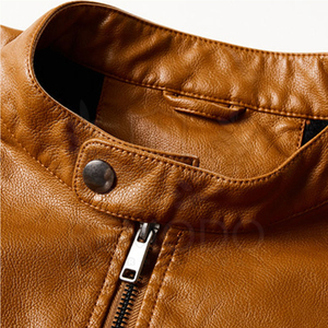 Stylish Men's Genuine <b>Leather</b> <b>Jacket</b> with <b>Long</b> Sleeve Latest Design High Quality Best Popular Style New Condition - Product Image 3