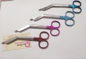 Tijera de vendaje recubierta de Color personalizada al por mayor etiqueta personalizada privada mejor instrumento quirúrgico de tijera de vendaje Lister Dental - Product Image 2