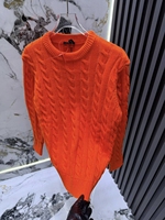 Pull tricoté décontracté pour homme à col rond, manches longues, motif écossais contrastant blanc et noir, anti-plis, vente en gros