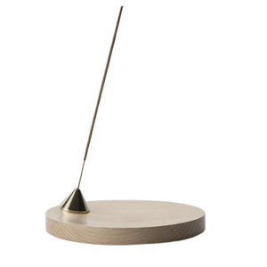 Brûleur d'encens au design unique de luxe pour bâton de support d'encens en laiton massif pour décor de table porte-bâtons d'encens ronds modernes - Product Image 5