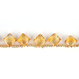 Piedra preciosa amarilla citrino Natural de alta calidad, tamaño libre, hilo de taladro facetado, corte de Briolette, cuentas fabulosas para hacer joyas - Product Image 3