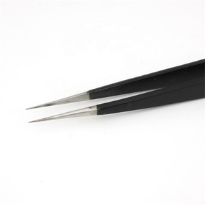 Juego de pinzas profesionales de acero inoxidable con revestimiento epoxi, 6 piezas, pinzas no magnéticas multiusos para hacer joyas de alta resistencia - Product Image 5