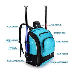 Venta al por mayor de gran capacidad a prueba de agua diseñador bolsas de béisbol nueva mochila impresa con logotipo personalizado para uso al aire libre - Product Image 3