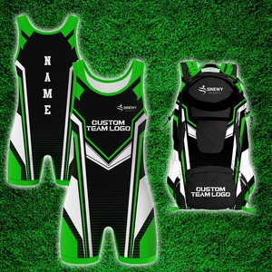 Camiseta de lucha para hombre sublimada Sin decoloración Impresión garantizada Uniforme de lucha de EE. UU. - Product Image 3