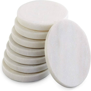 Juego de posavasos de superventas, posavasos de embalaje de cartón de estilo hexagonal cuadrado redondo clásico de madera de mármol blanco duradero para café y té - Product Image 4