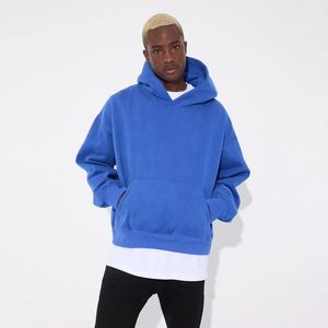 Sweats à capuche musculaires de haute qualité pour hommes, mode décontractée, vente en gros en vrac personnalisée, tricotée brodée, unie, imperméable - Product Image 1