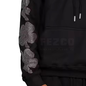 Sudaderas con Capucha Personalizadas OEM para Hombre, Manga Larga, 100% Algodón, con Pedrería, Transpirables, Moda de Invierno, Gran Venta - Product Image 4