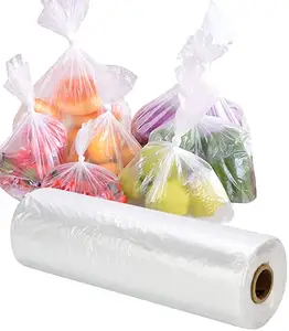 Produce HDPE/LDPE Bag On Roll Supermarket Flat Bag For Kepping Food Fresh Made In Vietnam ODM Supplier Affordable Price