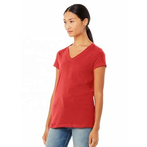 Bella + Canvas Ladies Relaxed Jersey Camiseta de manga corta con cuello en V Camiseta transpirable Unisex Triblend Camiseta de manga corta con cuello en V - Product Image 1