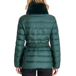 Chaqueta Acolchada Informal de Color Sólido para Mujer 2024, Ropa de Calle, Nueva Moda, Cortavientos, Transpirable, Tejida con Piel de Oveja - Product Image 3
