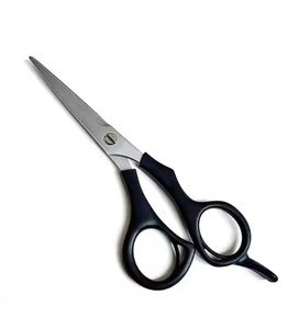 ANAAIF Ensemble de ciseaux à cheveux droits de 5.25 pouces lame en acier inoxydable VG10 avec poignée en plastique à vis réglable à pointe pointue - Product Image 1