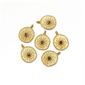 Best-seller ElJoyero boucle unique lisse pince de serrage de pierres précieuses réglage diy pendentif connecteur à la mode boucle d'oreille fabrication de bijoux - Product Image 2