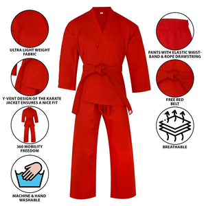 Style régulier karaté haute qualité hommes personnalisé karaté uniforme vêtements pour l'entraînement bas prix arts martiaux uniformes en gros - Product Image 6