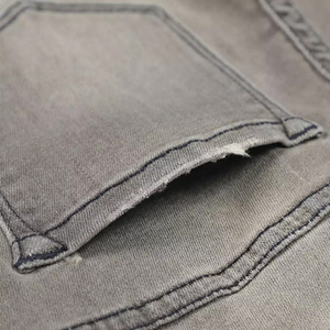 กางเกงยีนส์แฟชั่นสำหรับผู้ชายขายส่งกางเกงยีนส์ทรงสลิมฟิตกางเกงยีนส์ผ้ายีนส์สีน้ำเงินและสีดำสำหรับผู้ชาย - Product Image 3